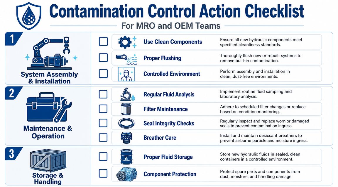 Your Contamination Control Action Checklist